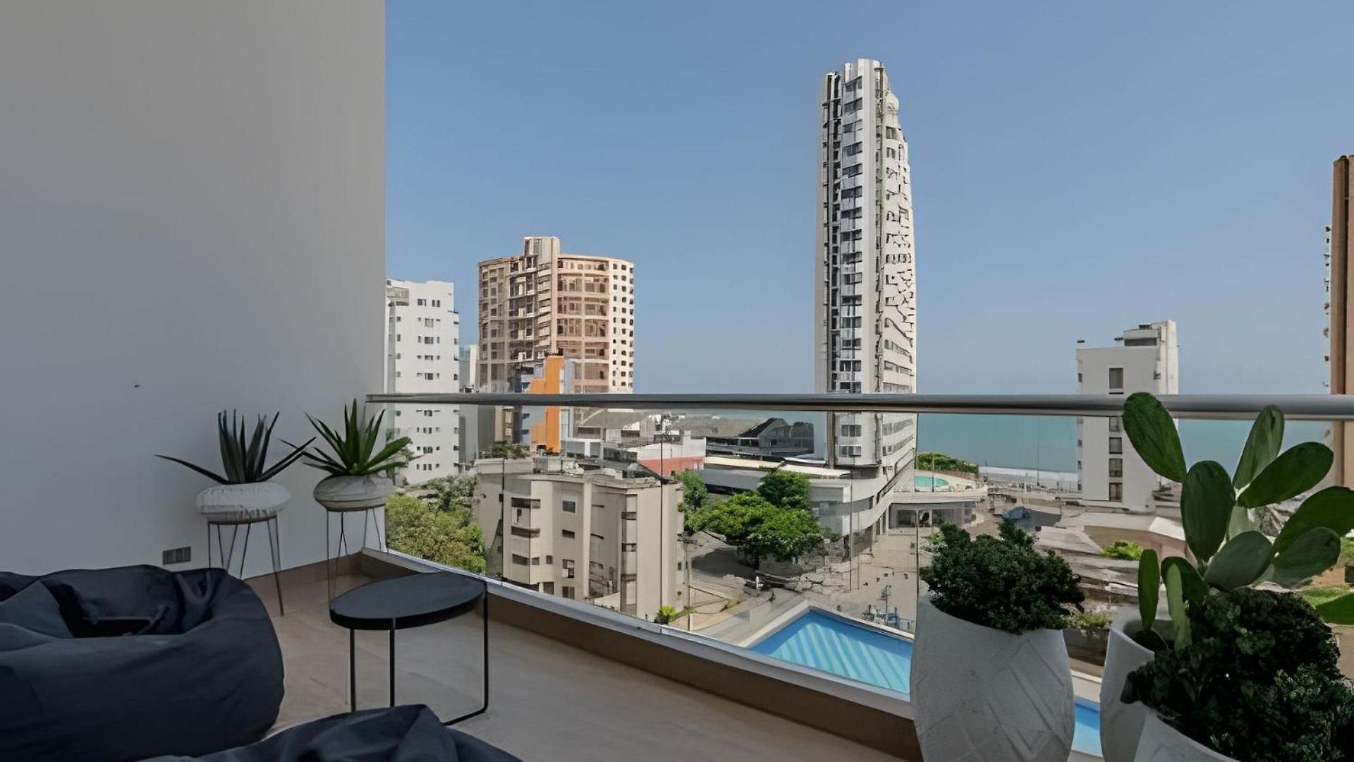 Apartamento Doble Altura Y Lujoso Apto Vista Al Mar Cartagena