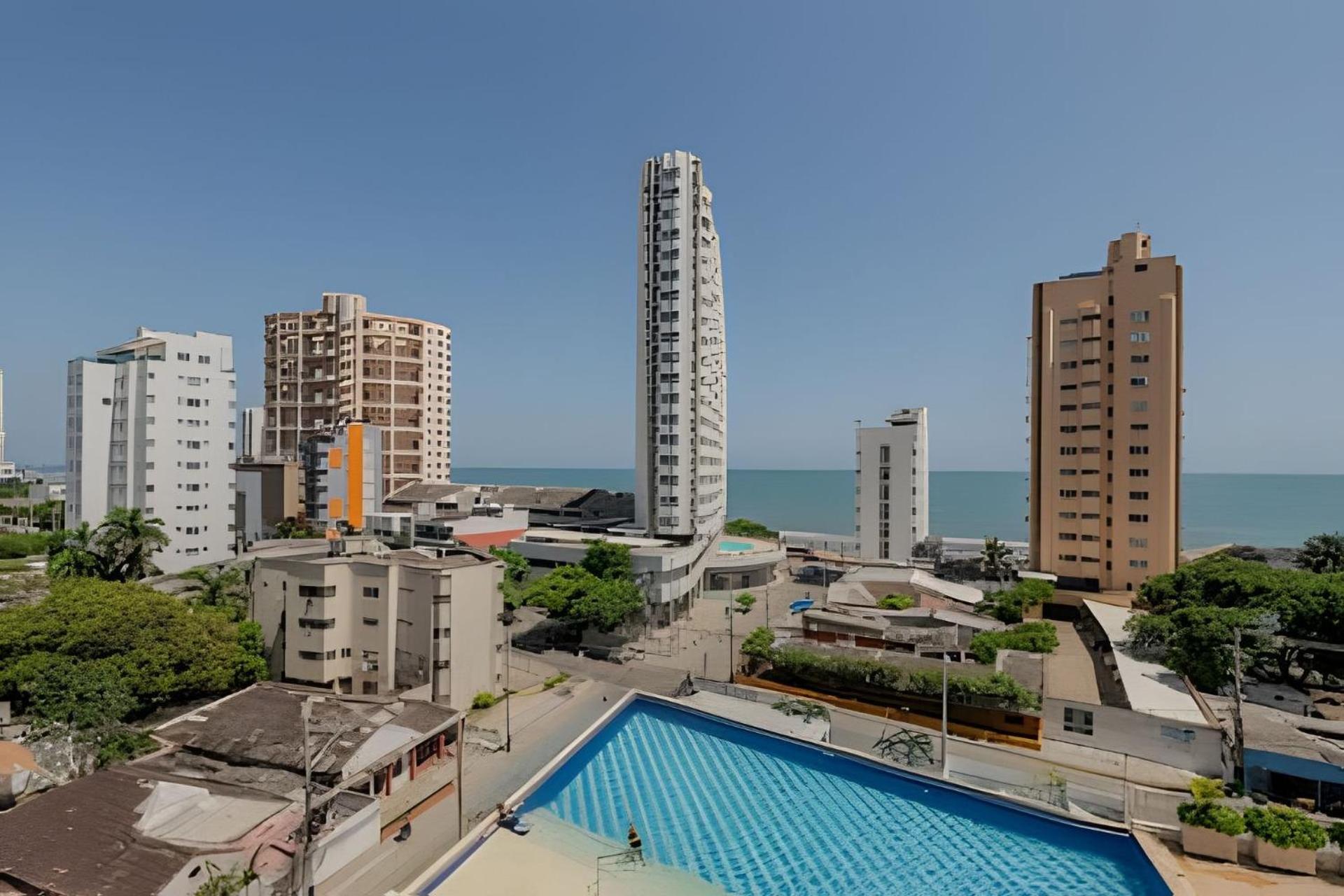 Doble Altura Y Lujoso Apto Vista Al Mar Apartamento