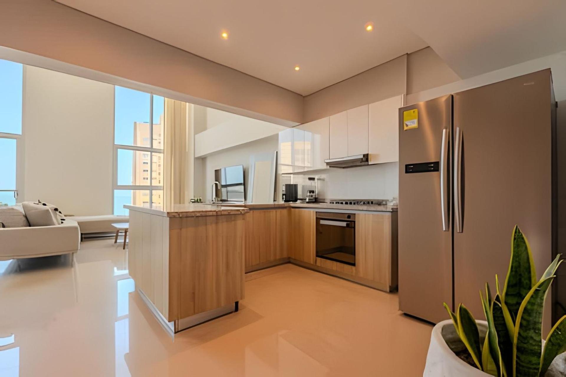 Apartamento Doble Altura Y Lujoso Apto Vista Al Mar *
